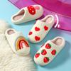 Couple's Thick-Soled Cotton Slippers: Women's and Men's Wear-Resistant, Warm Winter Home Footwear