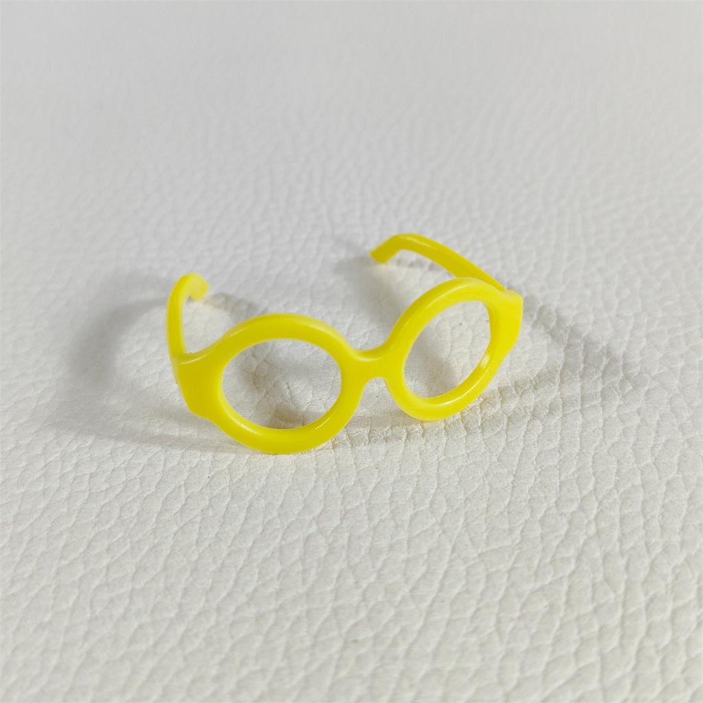 Colorful Glasses Plastic Glasses Frame Accessories DIY Dolls Candy Color Frame Handmade Decoration Accessories