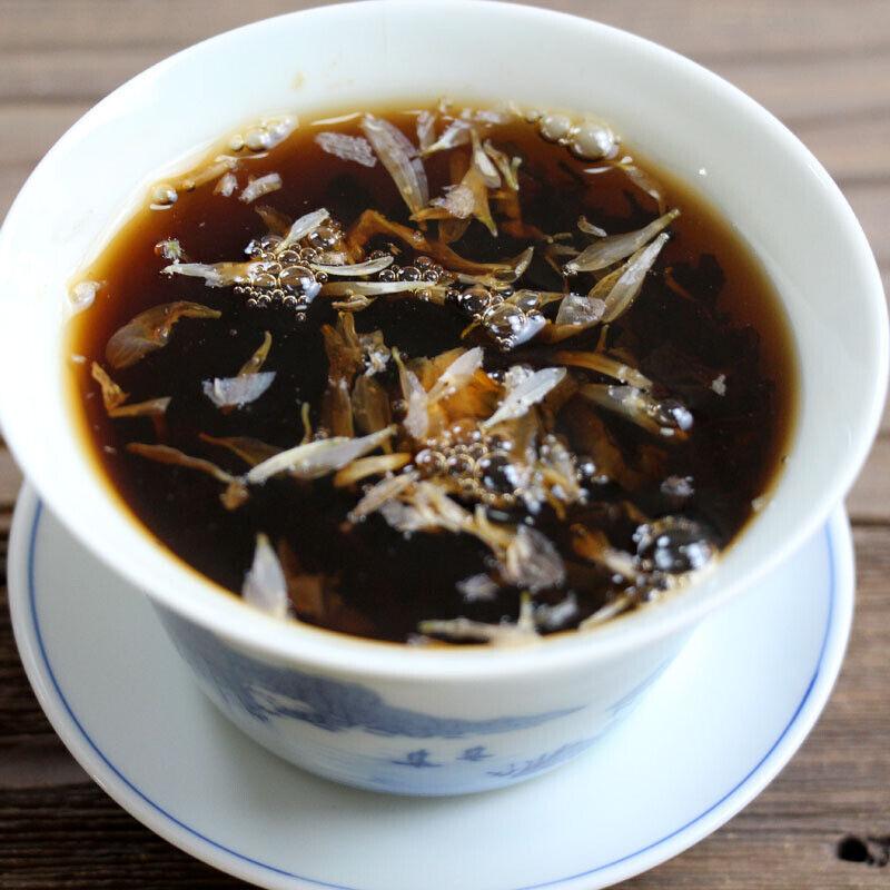 500G 7g Mini Chryzantéma Pu-erh Zralý čaj Yunnan Chryzantéma Pu-erh kulatý dort