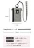 GPT Card Mini Pass and Small Neck Wallet with Coin Light Gray [Suitcase Company] Skimming-Resistant Wallet, Case, Wallet, Case, Pouch, Men's Women's,