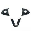 For Tesla Model Y Juniper 2025 ABS Carbon Fiber Steering Wheel Panel Button Trim Sticker Gear Lever Trim Interior Accessories