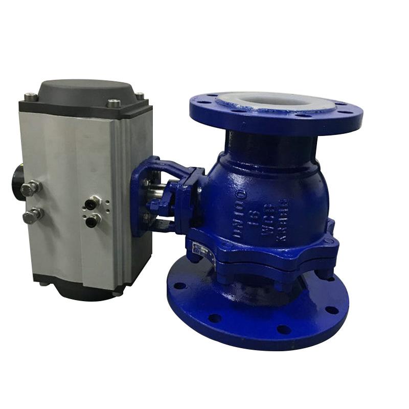 Xingteng Stainless Steel/PTFE-Lined Ball Valve with Carbon Steel Pneumatic Flanged Discharge and Stainless Steel Float Ball Valve