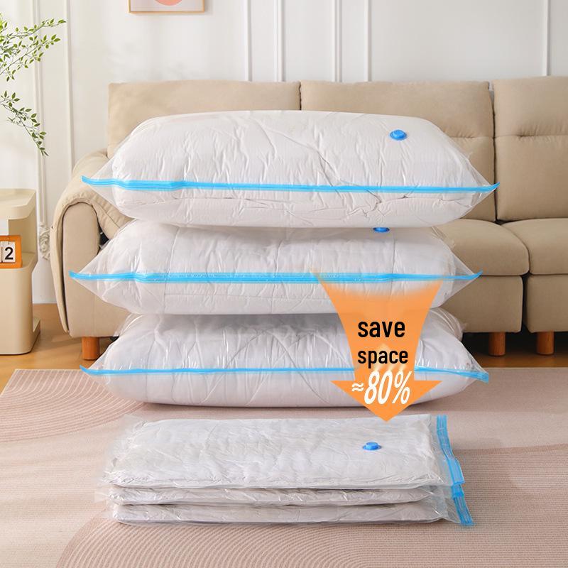Vacuum Storage Compression Bag for Clothes, Quilts, and Jackets - Dustproof Travel Organizer