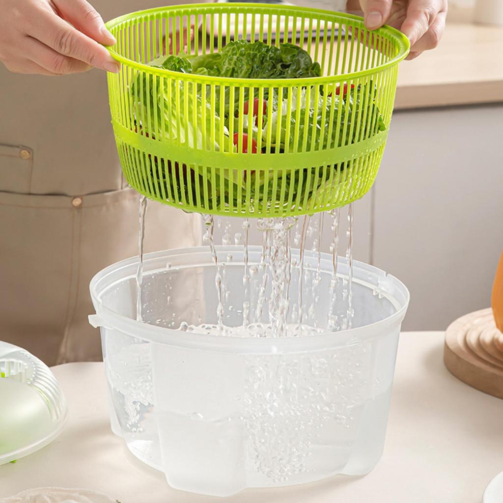 Salad Spinner Easy Clean Dining Room Reusable Serving Multipurpose Vegetable Dryer for Herb Greens Fruits Washing Draining
