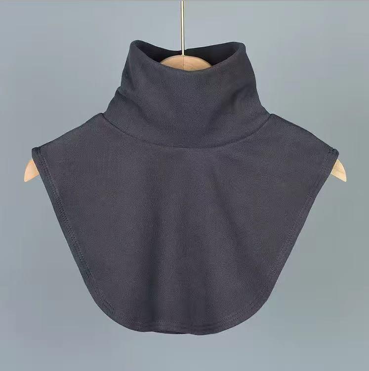 Women's High Elastic Velvet Turtleneck Dickey - Warm Layered Collar for Autumn/Winter