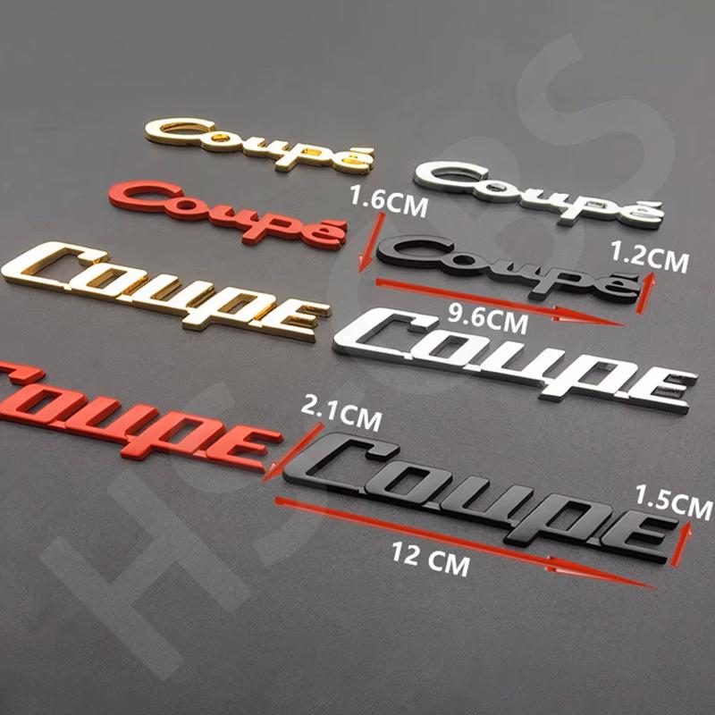 3D Metal Car Stickers Emblem Rear Trunk Decal Door Window Body Badge