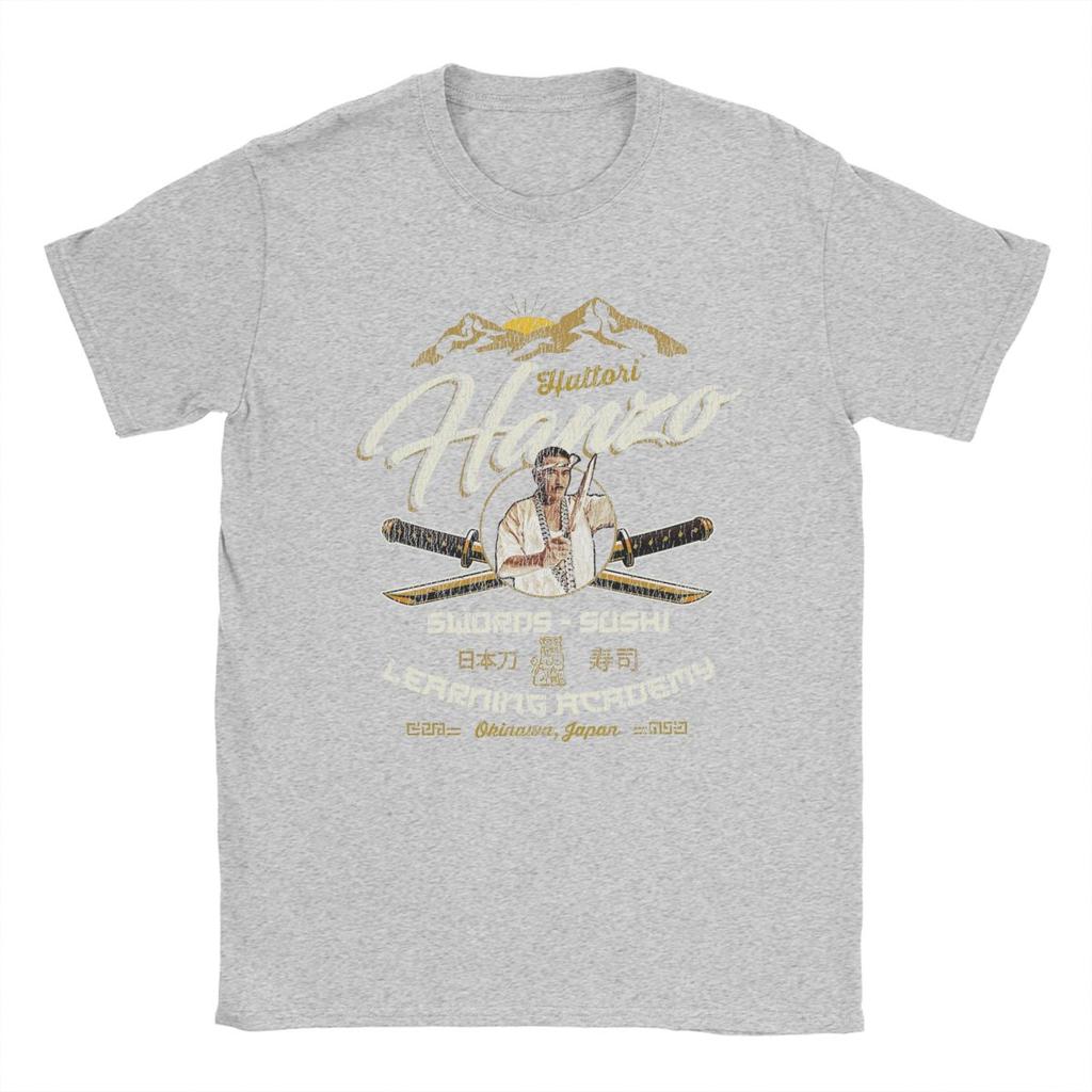 Hattori Hanzo Sushi And Swords Worn Out Kill Bill T Shirts Men's Cotton Funny T-Shirt O Neck Tees Clothes Birthday Present