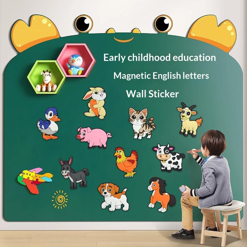 10Pcs 2D Flat Cute Pvc Fridge Magnets Cartoon Farm Animal Dishwasher Magnets With Kitten Puppy Bunny Fun Home/School/Party Decor
