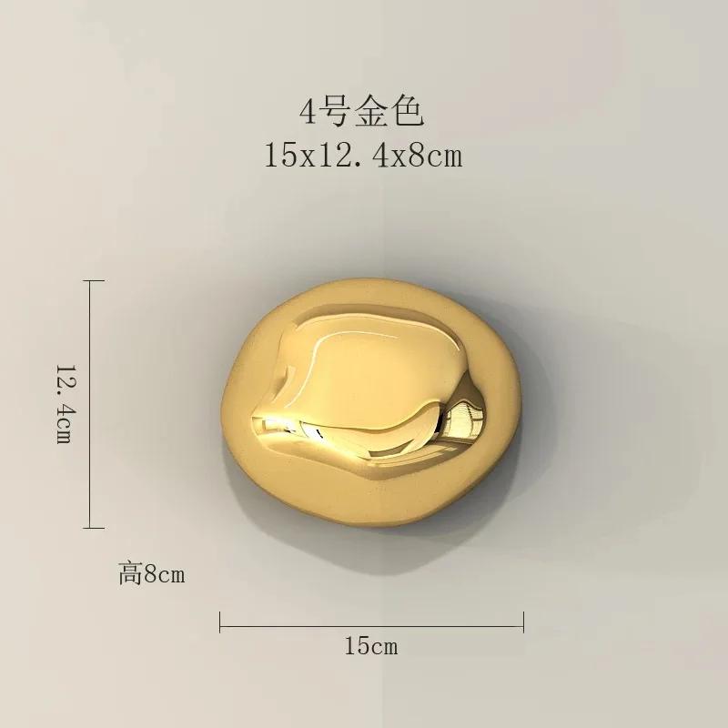 Light luxury wall decoration Creative electroplated stone wall decoration Modern handicraft Shopping mall hotel wall pendant