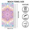 * Large size double-sided velvet beach towel sports towel printed bath towel absorbs water