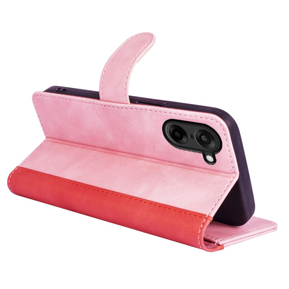 For OnePlus Nord CE5 5G/Ace 5 Racing 5G Wallet Case Leather Phone Cover Splicing Color