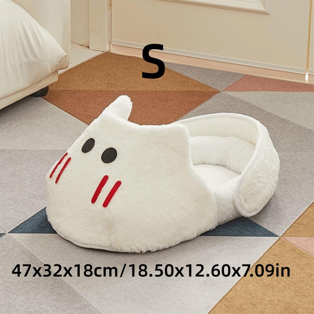 

Soft Plush Pet Slipper Nest Universal Cat House Cute Dog Kennel Pet Supplies S