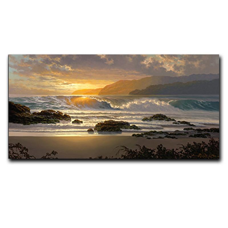 Natural Landscape Poster Sky Sea Sunrise Painting On Canvas Printing Modern Living Room Home Decoration Wall Art Picture Cuadros