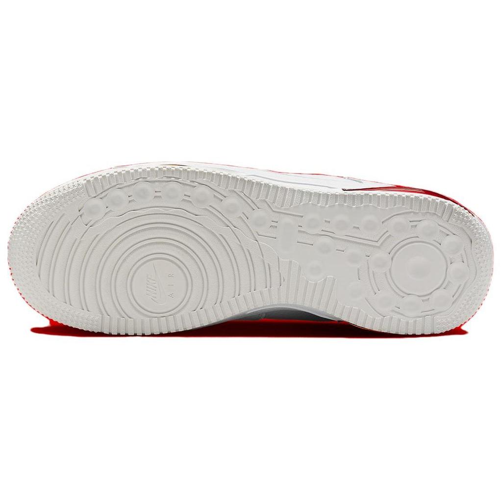 Nike Air Force 1 Low EVO Bianco Rosso Università Scarpe da Ginnastica da Uomo Summit-White HF3630-100