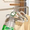 Non-Slip Plastic Clothes Hanger with Anti-Shoulder Design, Thickened Double-Slot, Trace-Free Upgrade