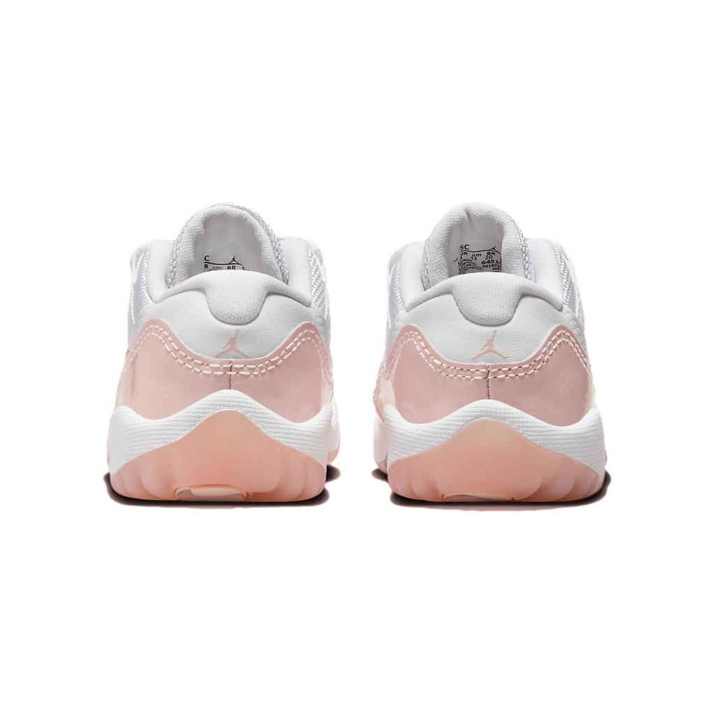 Tênis de Bebê Air Jordan 11 Retro Low TD Legend Pink Branco 645107-160