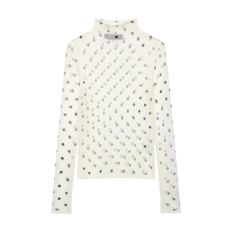 2026 Spring European & American Style Lightweight Heart-Shaped Knit Top Large