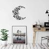 Boho Butterfly Wall Art: Black Metal Flower for Chic Spaces Charming Boho Wall Decoration Living Room for Home Enhancement