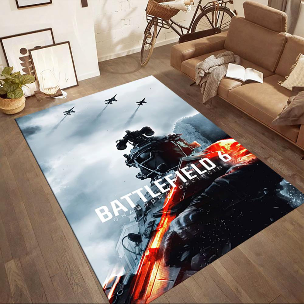 Battlefield 6: War Zone Square rugs are a great choice for living rooms, bedrooms, home décor, and as gifts.