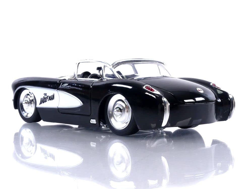 Jada Toys Universal Monsters 124 1957 Chevy Corvette with Wolfman Die-cast Figure