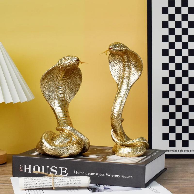 Cobra Figurine Viper Snake Artificial Jungle Killer Animal Decor Adventure Souvenir Craft Ornament Accessories Desktop Figurine