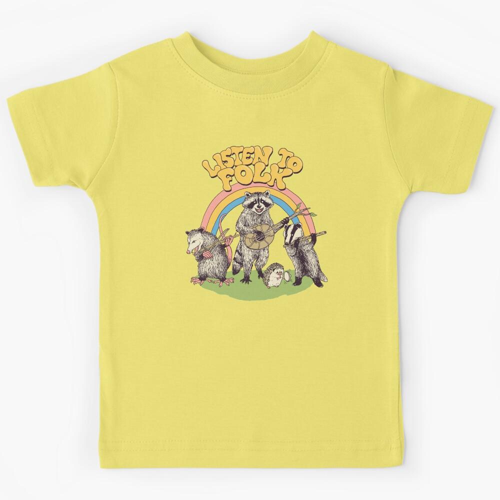 Listen To Folk Kids T-Shirt 130