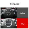 Luxury Car Carbon Fiber Center Steering Wheel Cover Decal For Camaro 2016-