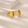 Hugging Stainless Steel Bracelet For Women Gold Color Shell Summer Waterproof Cuff Bangles Bracelets Flower Jewelry Accessories