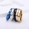 Small Titanium Stainless Steel Rings for Women Blue Black Rose Gold Color Tail Ring Fashion Wedding Band  Gift Wholesale