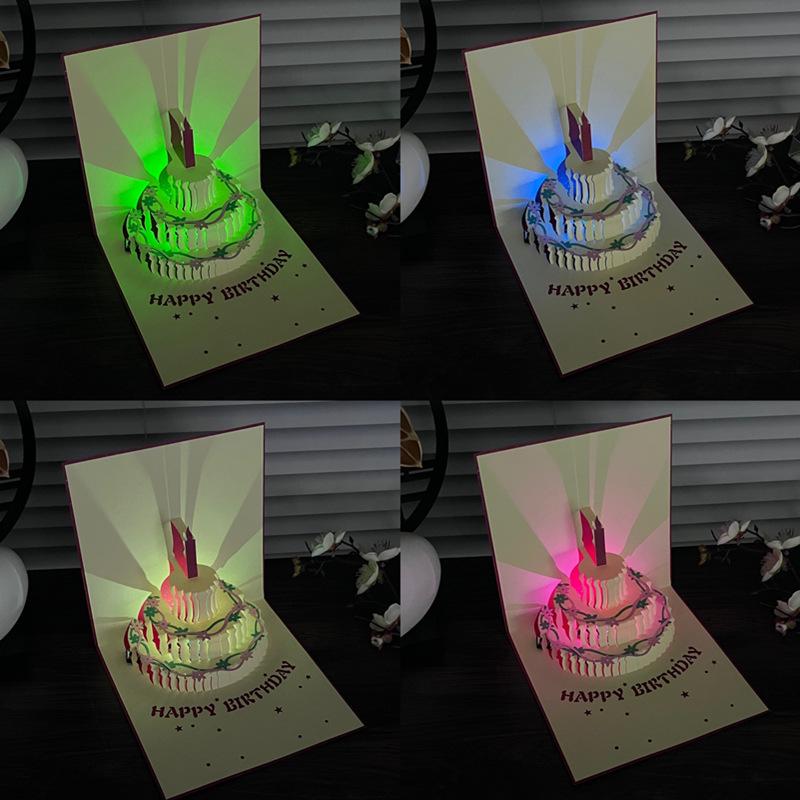 

Музыкальная 3D-открытка на день рождения со светом и записью — дизайн торта своими руками для сотрудников