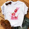 Funny Fruits T Shirt Unisex Fashion Kawaii Banana Print White Tshirt Harajuku Tshirt Short Sleeves Tops Tee Shirt Femme T Shirts