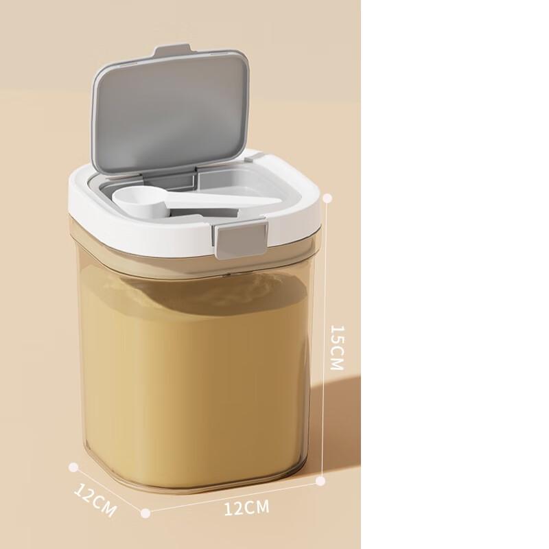 ZISIZ Transparent Sealed Baby Milk Powder Storage Jar