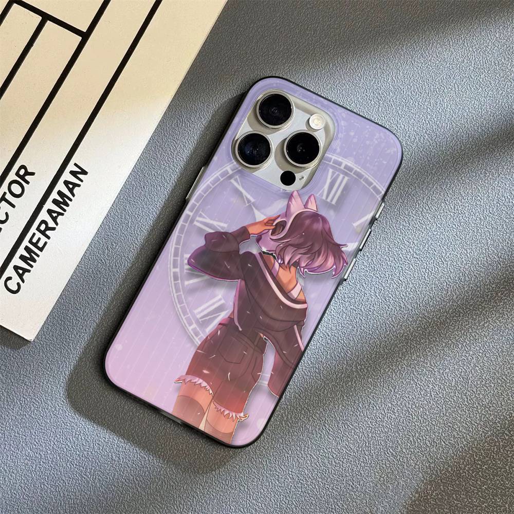 Aphmau Cute Girl Funny Phone Case For IPhone 16 15 17 Pro 11 12 13 14 Pro Max Plus Soft Ripple Silicone Cover Shell