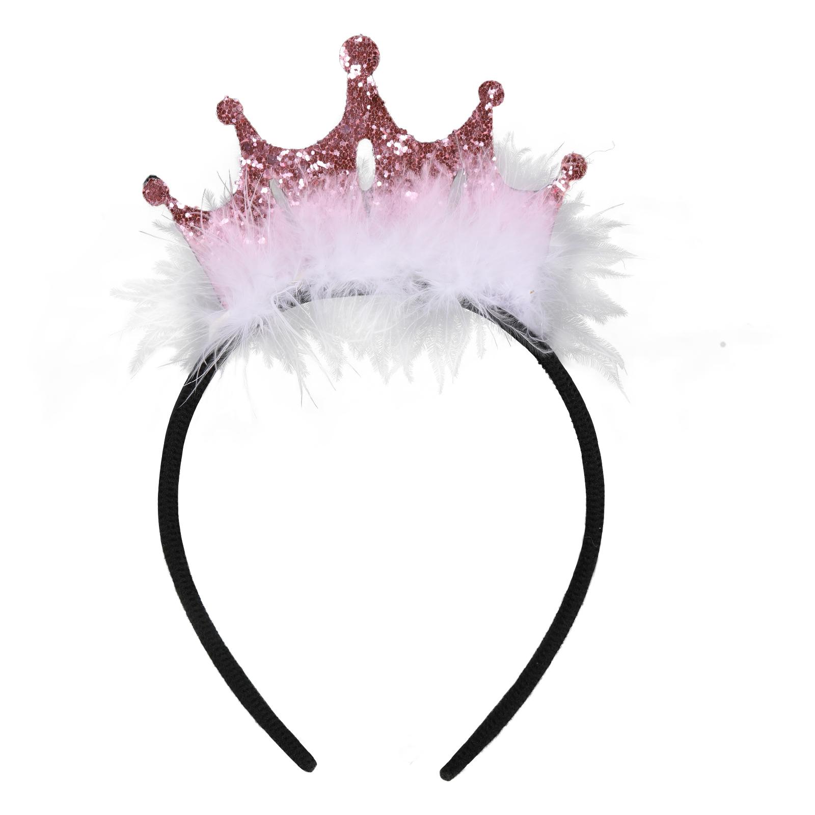 

Повязка на голову на день рождения Корона Счастливые и стильные праздничные принадлежности Повязка на голову на день рождения Корона на день рождения 8.26 inch,1pc