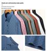Men's Summer Ice Silk Polo: Loose Fit, Turn-Down Collar, Solid Color, Short Sleeve - New Trend for Middle-Aged