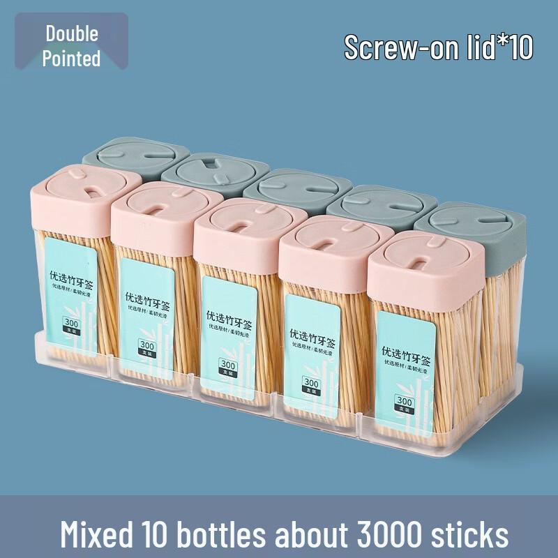 Premium Commercial Bottled Bamboo Toothpicks