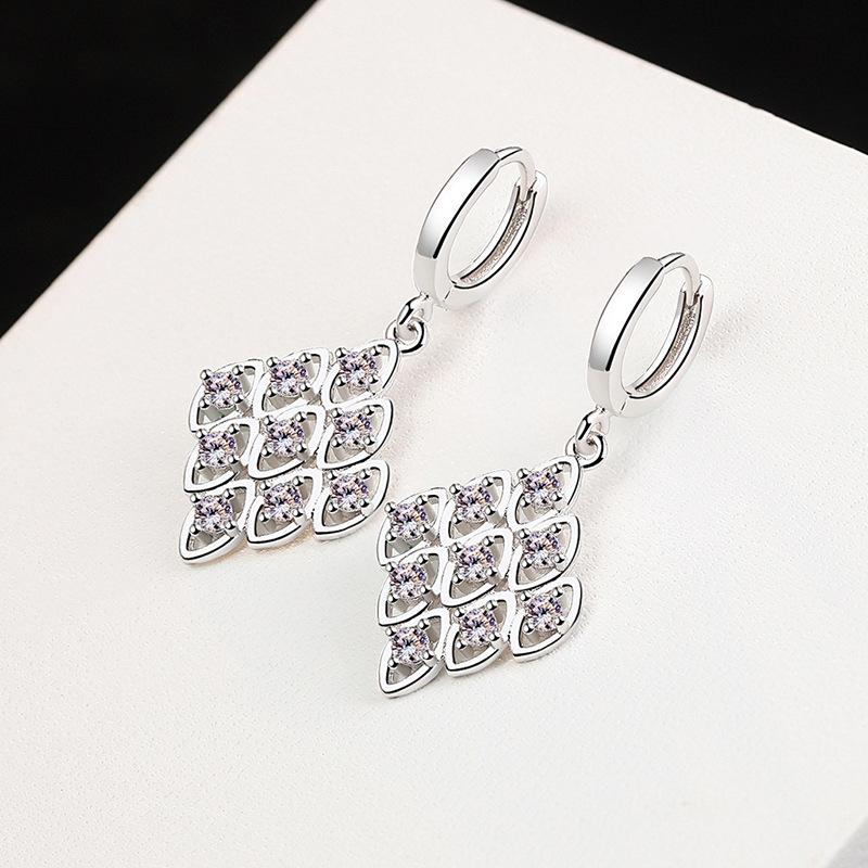 Lindon Kupferlegierung Zirkon Ohrringe Tropfen Ohrringe für Frauen Hochzeit Party Geschenke