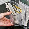 Acrylic Book Storage Rack with Box Portable Transparent Thicken Anti-slip Base Student Stationery Organizer Storage Home Items