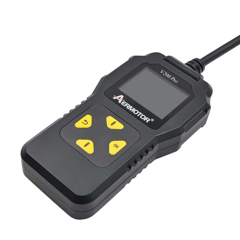 OBD2 skener autodiagnostické nástroje OBDII čtečka kódů pro diagnostiku motoru kontrolka napětí baterie testování 10 jazyků podporuje