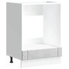 VidaXL Oven Cabinet Lucca Concrete Grey Engineered Wood, Oven Unit, Kitchen Oven Cabinet, Oven Base Unit, 853761