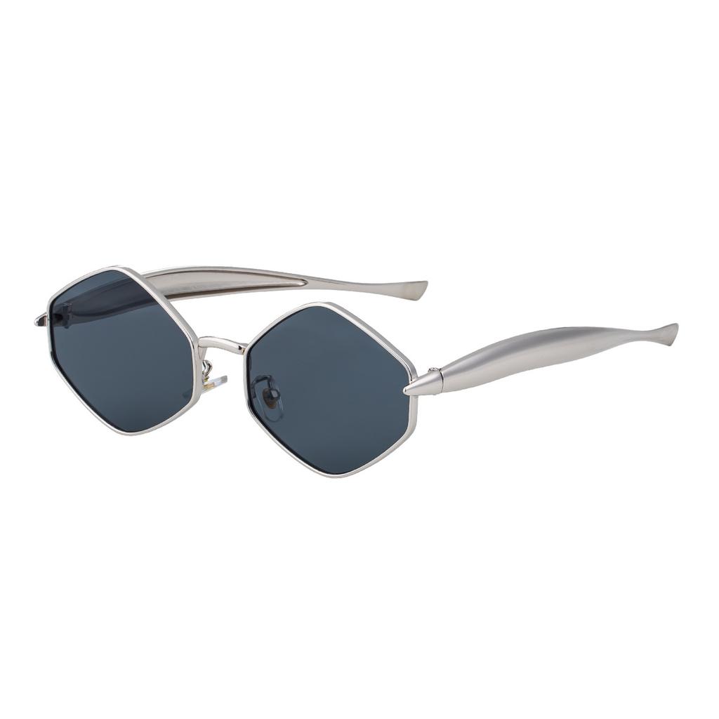Popular y2k Metal Hexagon Sunglasses Women For Men Luxury Brand Designer Sun Glasses Steampunk Vintage Small Frame Shades UV400