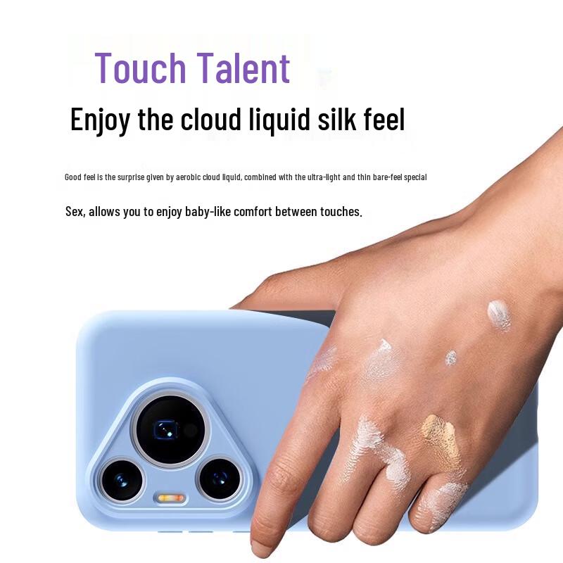 Zhilangni Huawei Pura Series Liquid Silicone Lens Protection Case