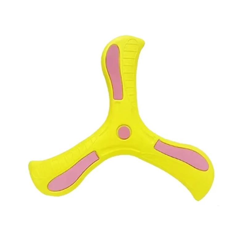 

Children’s Boomerangs Toy Colorful EVA Safe Flying Toy for Outdoor Fun and Family Activity Throwing Game Beach Toy жовтий