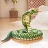 Large Simulated Cobra Doll Plush Toy Zoo Big Snake Coiled Snake Doll Tricky Fake Snake Doll