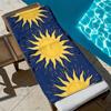 Retro Bohemian Sonne Totem Muster Polyester Mikrofaser Strandtuch ist sehr saugfähig, geeignet für Schwimmen und Strandausflüge