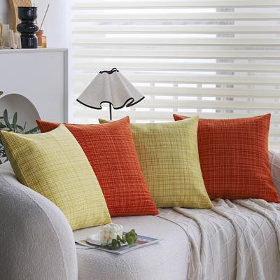 Summer Waterproof Pillow Woven Linen Water-proof Technology Outdoor Garden Pillow Cover Pillow Cover Does Not Contain Core