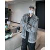 Herren Vintage gewaschene Jeansjacke: Robust, Trendiger Street Style