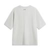 Li-Ning Comfortable Casual Simple Round Neck Pullover Breathable Short Sleeve T-Shirt Unisex Tops Flower-Gray Water-Drop-Gray AHSV253-3