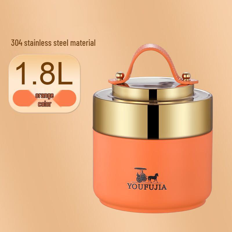 ZISIZ Light Luxury 304 Stainless Steel Insulated Lunch Box