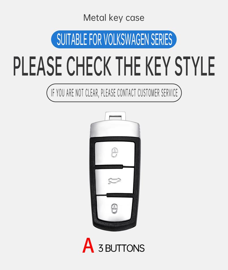 Für VOLKSWAGEN VW Leder Auto Schlüsselhülle Abdeckung Schale für Volkswagen VW CC Passat B6 B7 Passat 3C CC Maogotan R36 B5 B7L Schutzhülle